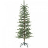 HOMCOM 5ft Fir Pencil Christmas Tree, Hinged Xmas Tree with 316 Branch Tips