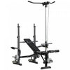 Soozier Adjustable Weight Bench W/ Pulley System, Full Body Workout Bench