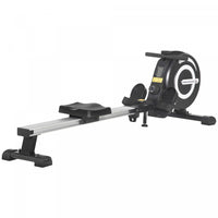 Soozier Magnetic Rowing Machine Adjustable With Lcd Digital Monitor