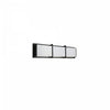 Dainolite Winston Vanity Light 15w Matte Black Light White Acrylic Diffuser Lamp
