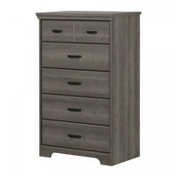 Versa 5-drawer Chest - Gray Maple