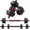 Soozier 33lbs Adjustable Dumbbells Weight Set for Body Fitness