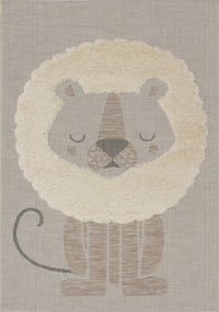 Kids Textured Lion Area Rug - 5'3