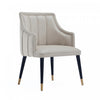 Eda Modern Wood Armchair in Light Gray Dining Chair