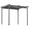 Outsunny 10' X 10' Outdoor Retractable Pergola Canopy, Metal Patio Shade Shelter For Backyard, Porch Party, Garden, Grill Gazebo, Grey