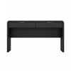 Grace Modern 54\" Office Desk in Black and Gold (2-Drawer)