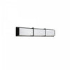 Dainolite Winston Vanity Light 36w Matte Black Light White Acrylic Diffuser Lamp