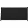 Outsunny 118\" X 63\" Retractable Side Awning Patio Outdoor Folding Privacy Screen With Resistance To Uv Rays & Wind, Black