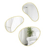 Umbra Hubba Brass Pebble Mirrors - Set of 3