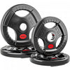 Soozier Weight Plates Set, 2-Inch Barbell Weight Set, 2 x 11lbs, 2 x 22lbs