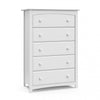 Storkcraft Kenton 5 Drawer Dresser - White
