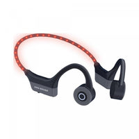 OPN Sound Dashlyte OS4000BL Bluetooth Bone-Conduction Black LED-Neckband Headphones with Microphone