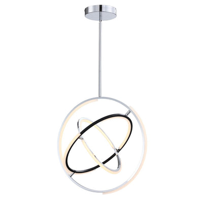 Trilogy Collection 24" Integrated LED Pendant - Polished Nickel|Luminaire suspendu de la collection Trilogy avec lumière à DEL intégrée de 24 po - nickel poli