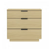 Payton Modern 26\" Nightstand in Natural Oak (3-Drawer)
