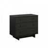 Prepac Finnley 3-Drawer Nightstand - Black Oak