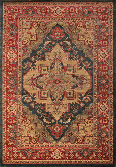 Lux Traditional 3'11" x 5'7" Area Rug in Blue Indoor Area Rug | Tapis Traditionnel Lux 3'11" x 5'7" en Bleu