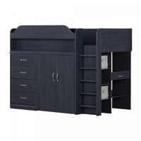 Asten Loft Bed With Desk - Blueberry