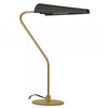 Dainolite Cassie 1 Light Table Lamp Incandescent Aged Brass Matte Black