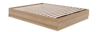 Nordika Milano Platform Full Bed - Brown Oak