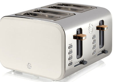 Salton Swan Nordic 4-Slice Toaster - ST14620WHTN|Grille-pain Swan à 4 tranches de style nordique - ST14620WHTN