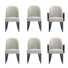 Hillman Modern 6-Piece Dining Chair Set in Light Gray