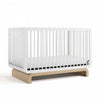 Storkcraft Santorini 5-In-1 Convertible Crib - White/Driftwood