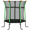 Soozier 63\" Kids Trampoline Mini Indoor Bouncer Jumper with Enclosure Net Elastic Thick Padded Pole Gift for Child Toddler Age 3-10 Years Old Green