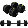 Soozier Adjustable Barbell & Dumbbells Set with Non-slip Handles, 44LBS