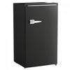 HOMCOM 3.1 Cu. Ft Retro Mini Fridge with Adjustable Thermostat, Black