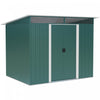 Outsunny 6' X 8.5' Garden Storage Shed, Metal Tool Storage House With Pc Boards And Double Doors For Outdoor Patio Yard, Dark Green