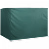 Outsunny 3-seater Patio Swing Cover, Outdoor Garden Furniture Protection Hammock Glider Cover, Waterproof Dustproof Windproof, 85\" X 61\" X 59\", Dark Green