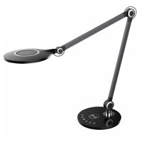 Dainolite Alina Desk Lamp 10w Black/Brushed Aluminum Finish