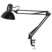 Dainolite Working/Task Lamp Spring Balanced Clampon Gloss Black 36