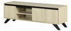 Flam 59\" TV Stand with Doors - Bleached Oak