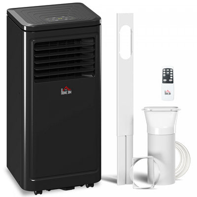 HOMCOM 8000 BTU Portable Air Conditioner for Room up to 344 Sq Ft, Black