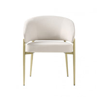 Jeremy Modern Dining Chairs Set Of 2 With Fabric Upholstered Side Chairs And Metal Frame,beige