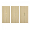 Rivington Modern 38\" Bookcase Cabinet in Natural Oak - Set of 3