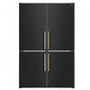 Forno Custodia 48\" Bottom Freezer combo, 20.6 cu.ft., Ice Maker, Total No frost, Black - FFFFD1766-48BLK Refrigerator