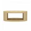 Alure Contemporary 36\" Round Coffee Table in Natural Oak