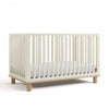 Storkcraft Sicily Deluxe 3-in-1 Convertible Crib with Bonus Toddler Guardrail - Frosted Oat/Driftwood
