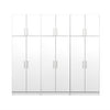 Elite 96-inch 6-piece Garage Storage Cabinet Set D - White