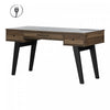 Helsy Computer Desk with Power Bar Natural Walnut - South Shore