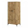 Musano Wardrobe Armoire With Doors And Drawers - Nordik Oak