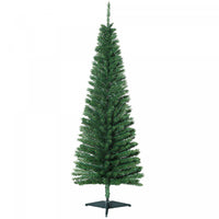 Homcom Pencil Christmas Tree, Slim Xmas Tree With Realistic Branches