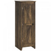 HOMCOM 48\" Kitchen Pantry, Storage Cabinet with Barn Door, Brown