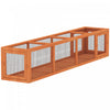 PawHut Catio Outdoor 79\"L Cat Tunnel, Cat Enclosure DIY L- Shape with Extendable Design, Kitty shelter with Weather Protection, Removable Door, Orange