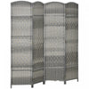 HOMCOM 6 Ft Folding Room Divider, Privacy Screen for Home Office Bedroom