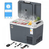 Outsunny 12 Volt Car Refrigerator, 26QT Car Fridge with App Control, 12/24V DC and 100-240V AC, -4℉-68℉, Portable Electric Freezer Compressor Cooler for Truck SUV Travel Camping