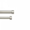 Umbra Cappa Nickel Steel Expandable Double 1\" Curtain Rod - 120\"-180\"