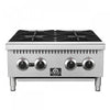 FORNO Commerciale 24 Inch Gas Hotplate with 4 Burners, 104,000 BTU, Stainless Steel - FCMHP0079-24